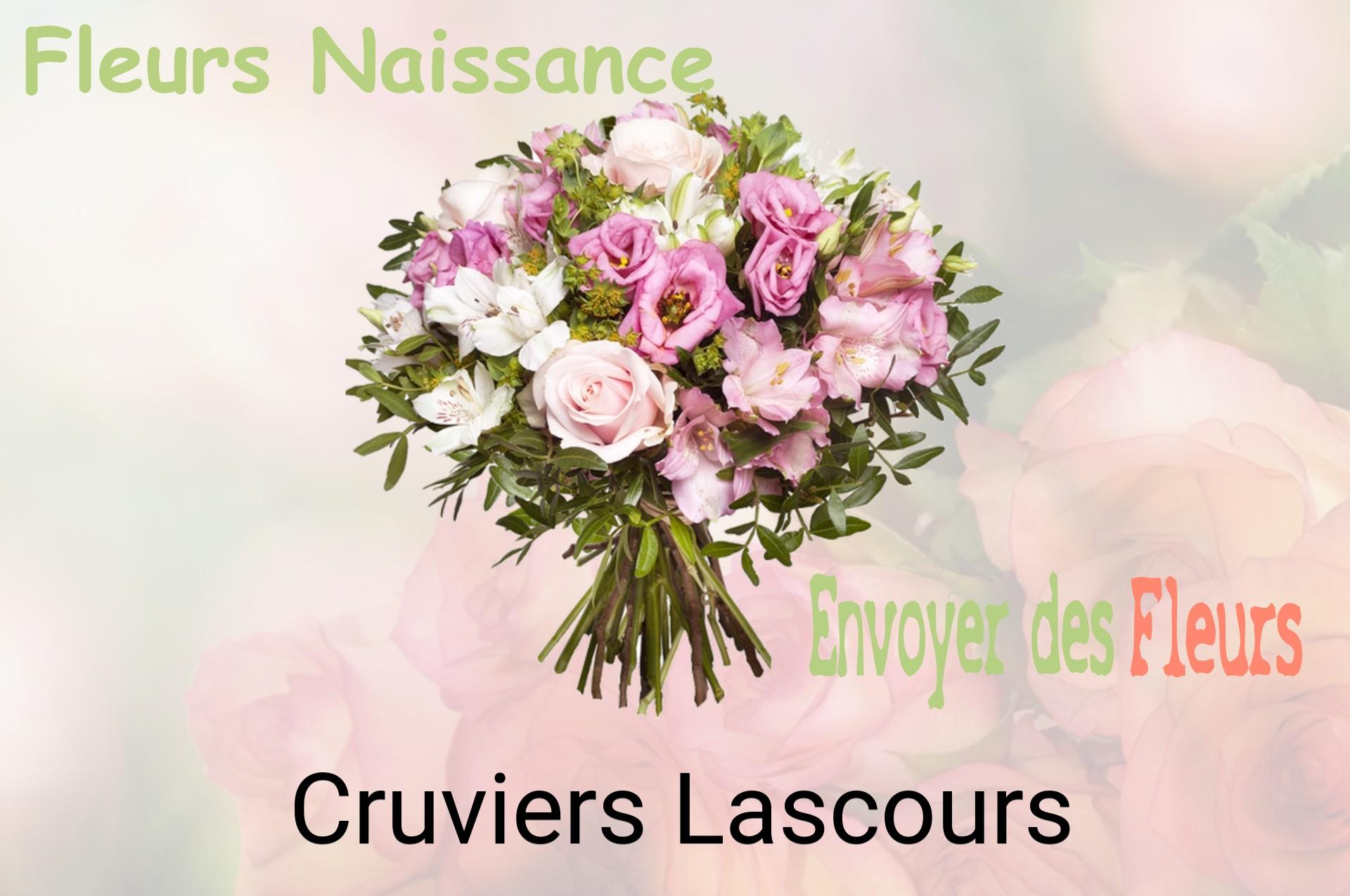 Bouquet de fleurs de naissance livré à Cruviers-Lascours